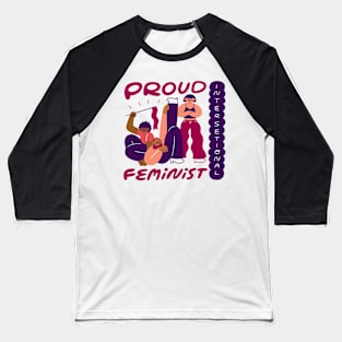 Proud Intersectional Feminist Baseball T-Shirt